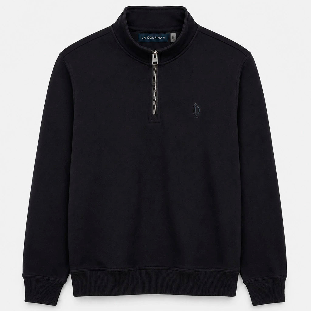 French Terry Half Zip Sweatshirt