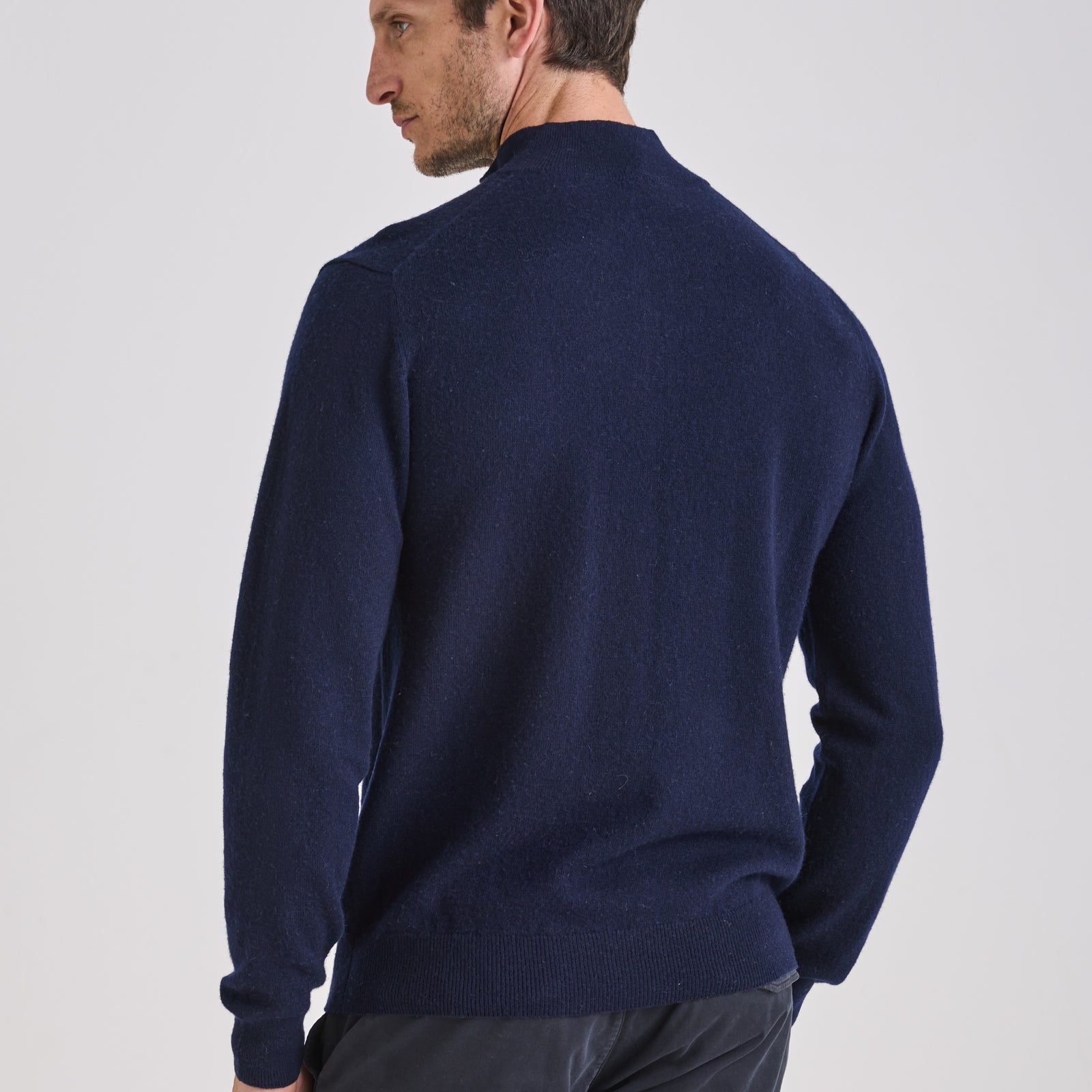 Cashmere Heritage Quarter-Zip Sweater