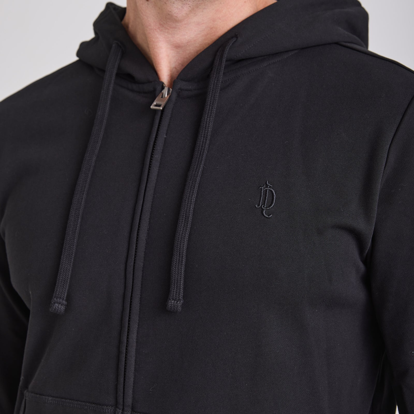 Sudadera con cremallera completa y felpa francesa