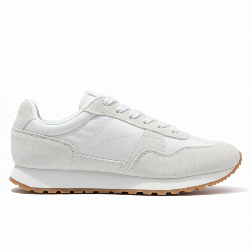 Zapatillas bajas de ante y nailon