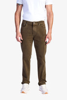 Straight-Leg Five-Pocket Corduroy Pants - B. Green