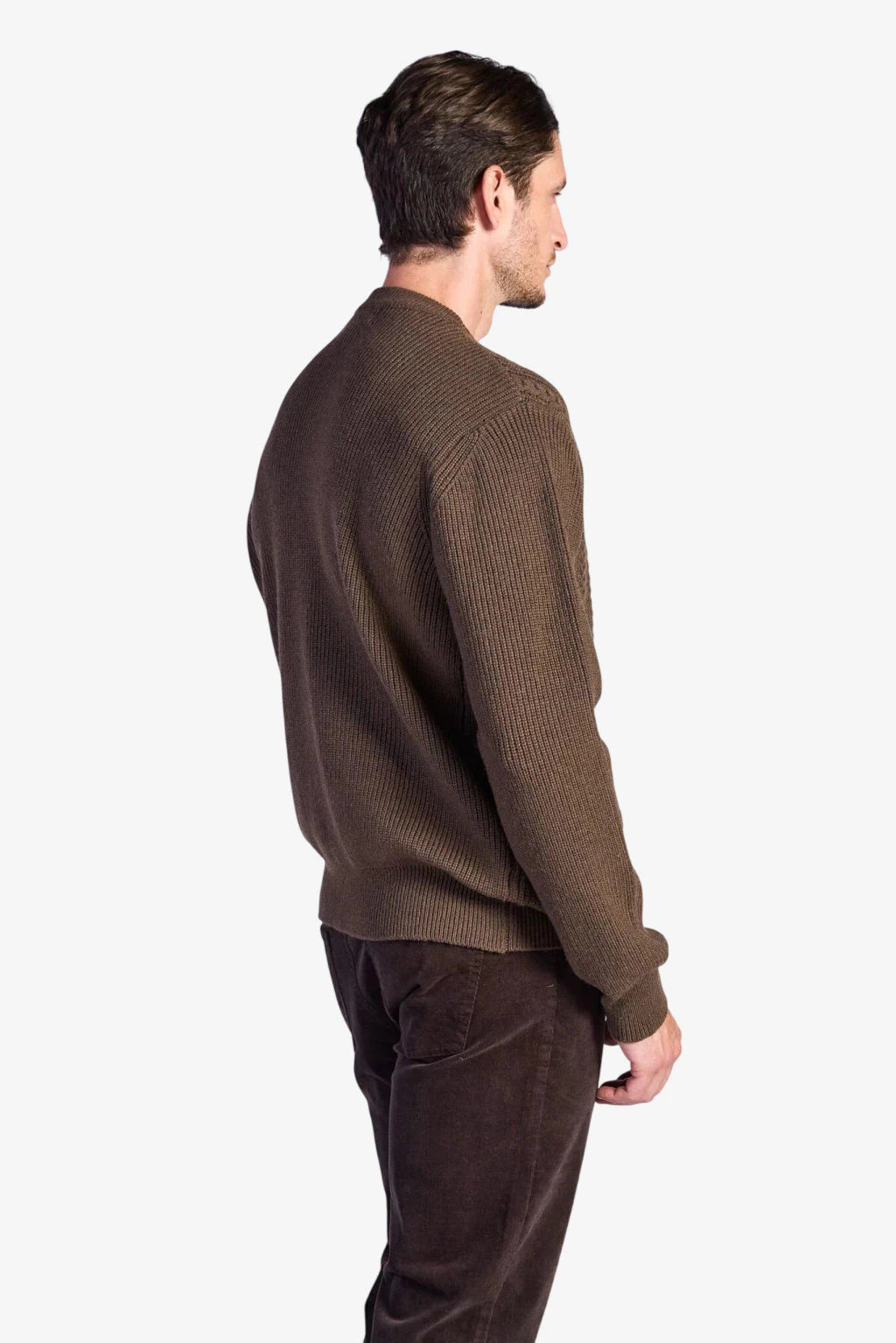 Wool-Blend Cable-Knit Sweater - Mink