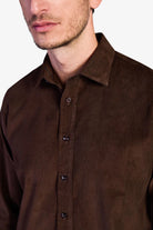 Cotton Corduroy Shirt - Coffee