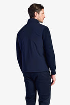 Hybrid Jacket with Knit Sleeves - Dark Navy