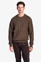 Wool-Blend Cable-Knit Sweater - Mink