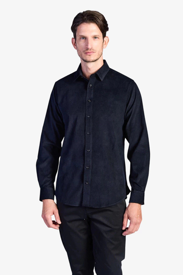 Cotton Corduroy Shirt - Dark Navy