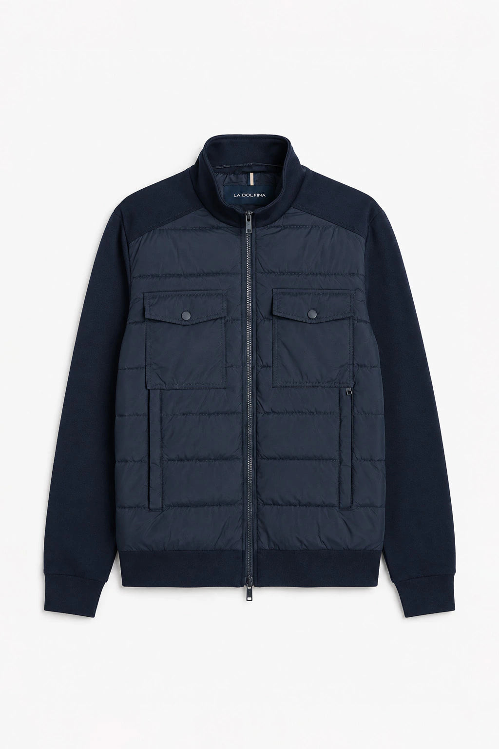 Technical Interlock Hybrid Jacket - Dark Navy