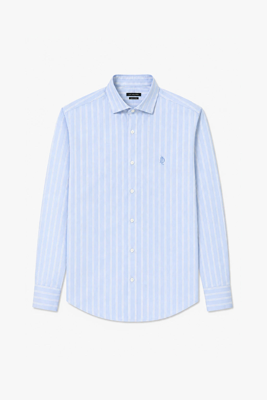 Pure Cotton Striped Shirt - Cloud