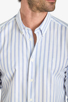 Pure Cotton Striped Shirt - White
