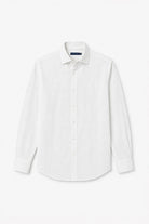 Garment-Dyed Pure Linen Shirt - White