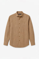 Garment-Dyed Pure Linen Shirt - Greige