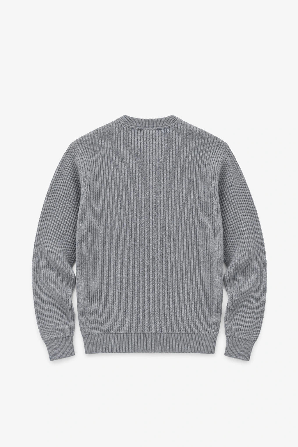 Wool-Blend Cable-Knit Sweater - Medium Gray