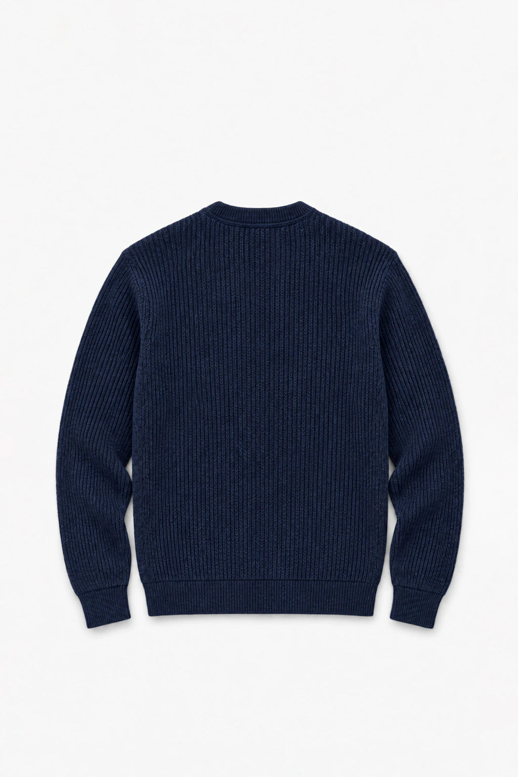 Wool-Blend Cable-Knit Sweater - Dark Navy