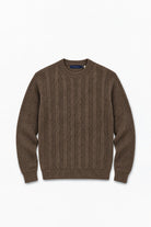 Wool-Blend Cable-Knit Sweater - Mink