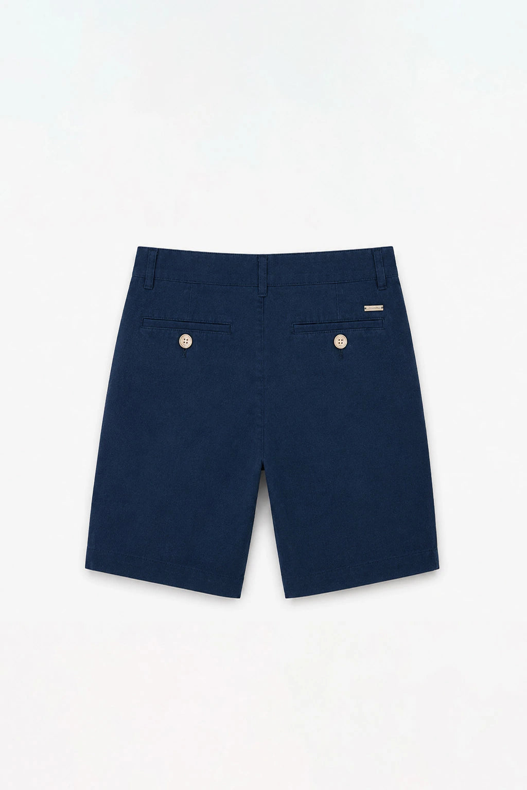 Linen-Cotton Bermuda Shorts - Dark Navy