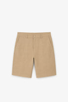 Linen-Cotton Bermuda Shorts - Greige