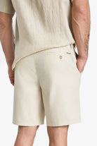 Linen-Cotton Bermuda Shorts - Beige