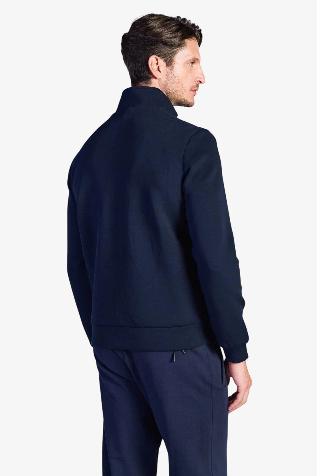 Technical Interlock Hybrid Jacket - Dark Navy