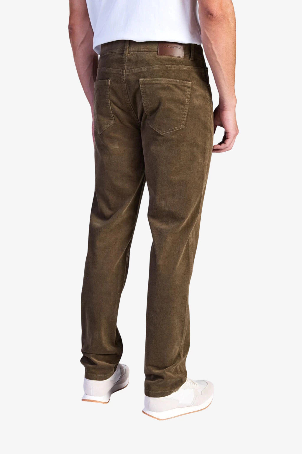 Straight-Leg Five-Pocket Corduroy Pants - B. Green