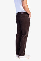 Straight-Leg Five-Pocket Corduroy Pants - Coffee