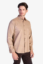 Cotton Corduroy Shirt - Beige