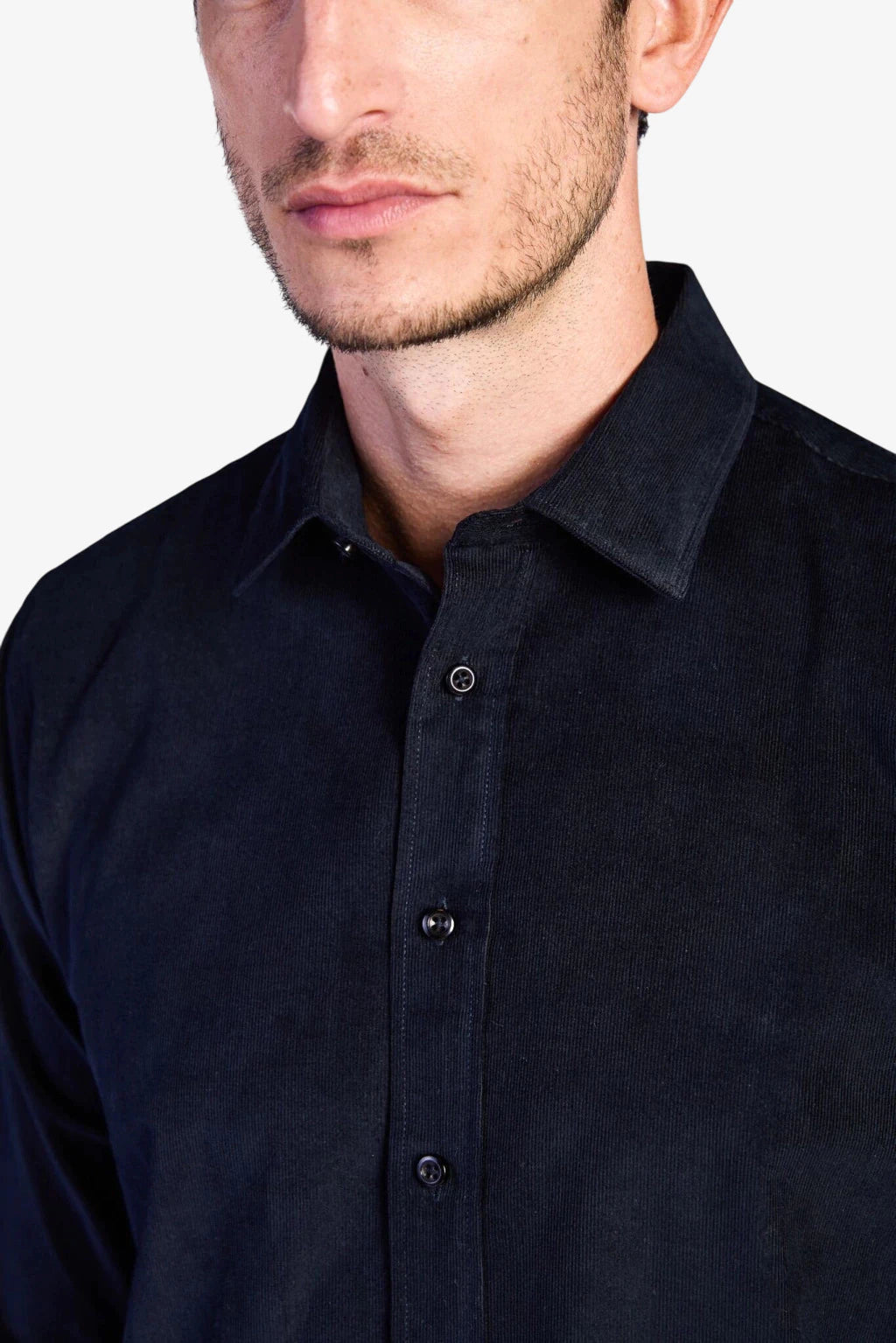 Cotton Corduroy Shirt - Dark Navy