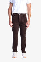 Straight-Leg Five-Pocket Corduroy Pants - Coffee