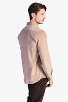 Cotton Corduroy Shirt - Beige